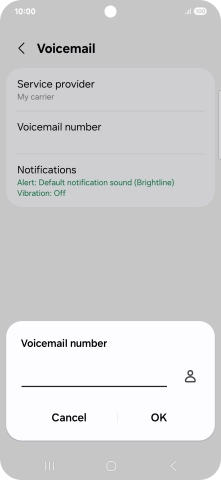 Key in +61414121121 and press OK.