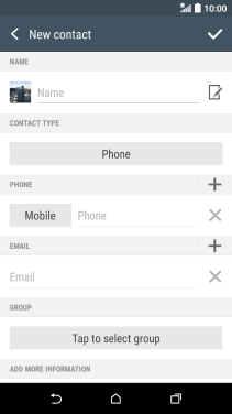 Press Name and key in the name.