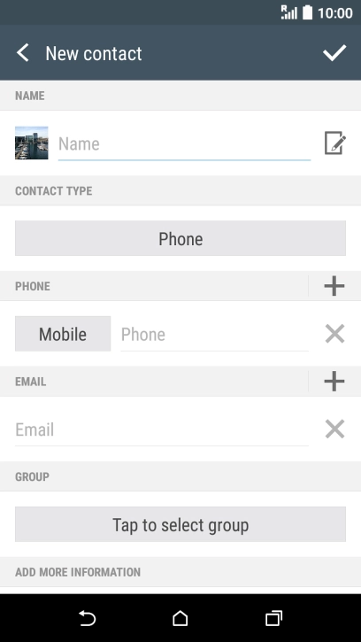Press Name and key in the name.