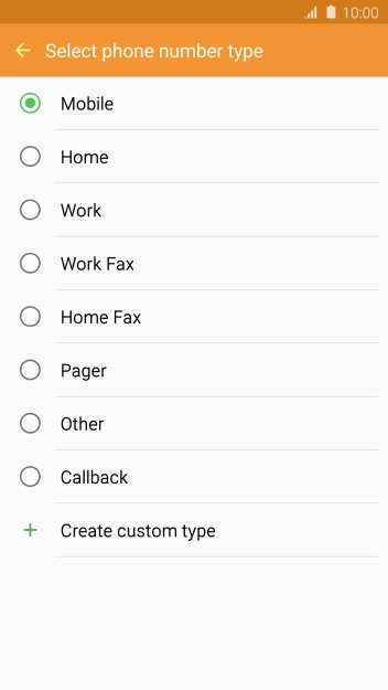 Press the required number type. Press the required number type.