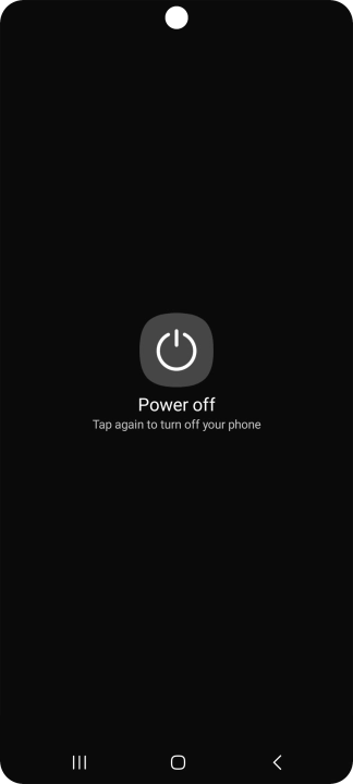 Press Power off.