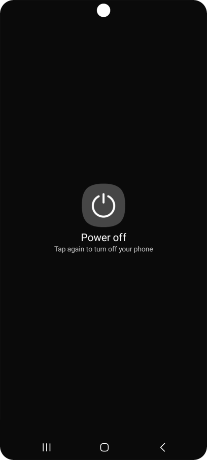 Press Power off.