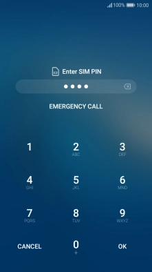 If you're asked to key in your PIN, do so and press OK. If you're asked to key in your PIN, do so and press OK.