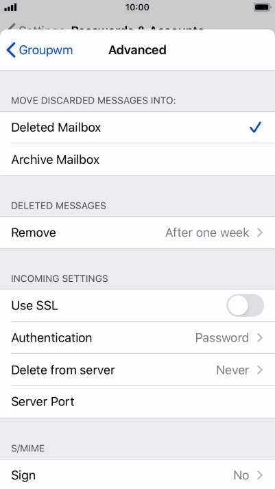 Press Authentication.