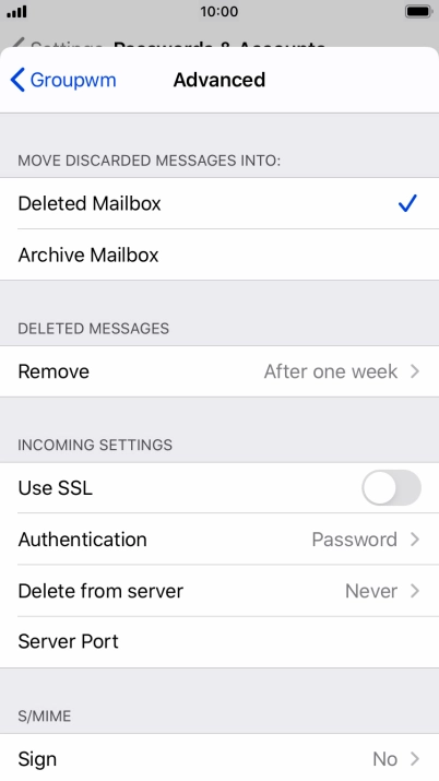 Press Authentication.