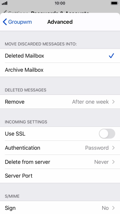Press Authentication.