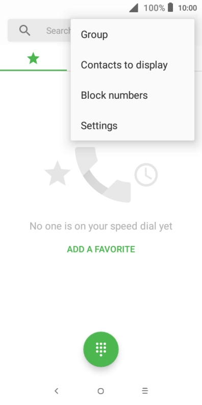 Press Settings.