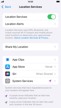 Press the required app.