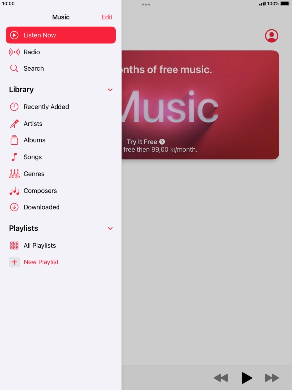 Press New Playlist.