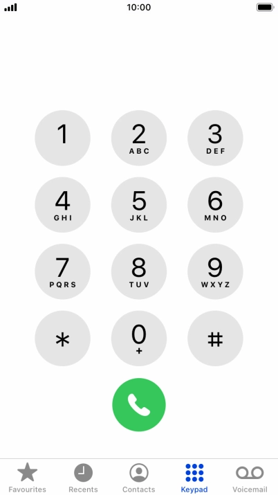 Press Keypad.