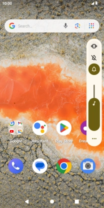 Press the silent mode icon to turn on silent mode. Press the silent mode icon to turn on silent mode.