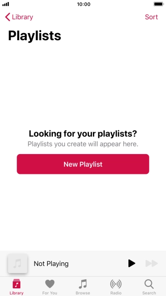 Press New Playlist.