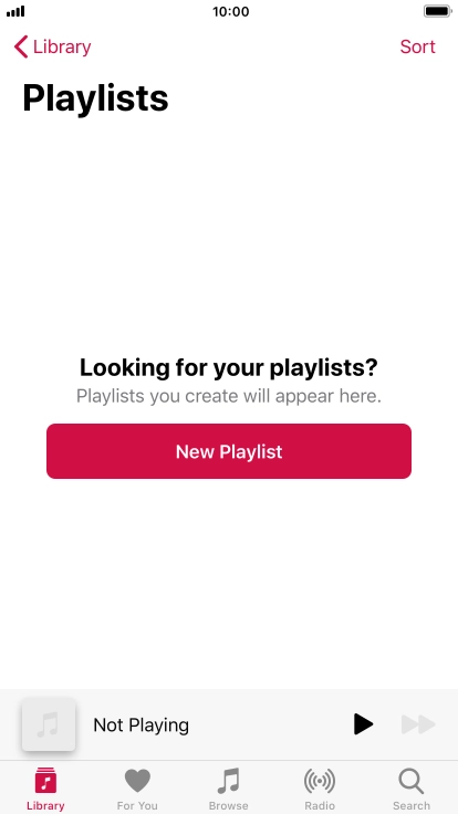 Press New Playlist.