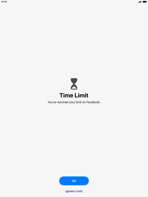 Press Ignore Limit.