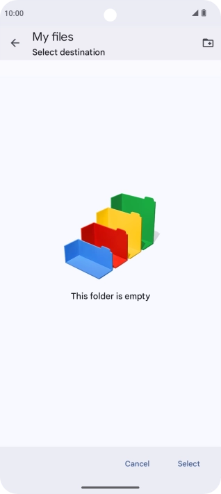To create a new folder, press the new folder icon and follow the instructions on the screen to create a new folder. To create a new folder, press the new folder icon and follow the instructions on the screen to create a new folder.