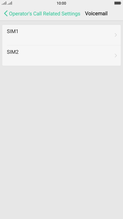 Press SIM1.