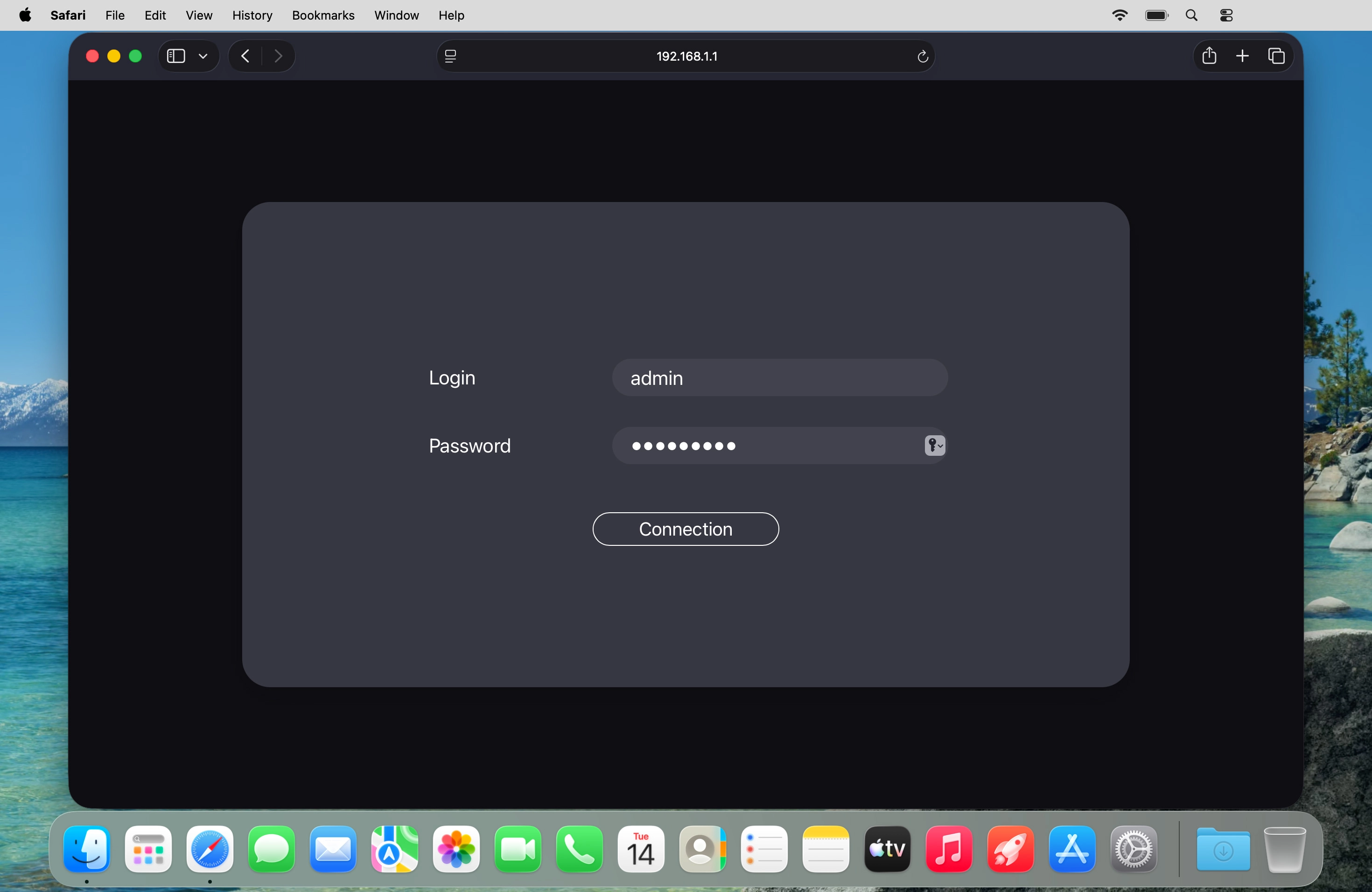 Click Connection.