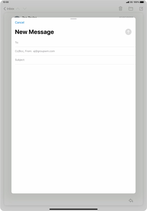 Press To: and key in the first letters of the recipient's name. Press To: and key in the first letters of the recipient's name.