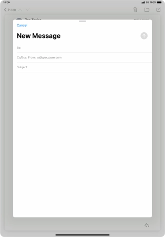 Press To: and key in the first letters of the recipient's name. Press To: and key in the first letters of the recipient's name.