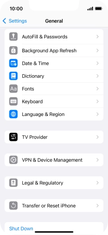 Press Background App Refresh.
