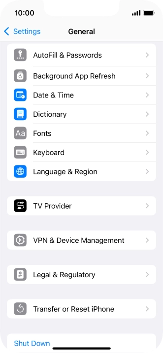 Press Background App Refresh.