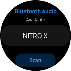 Press the required Bluetooth headset. Press the required Bluetooth headset.