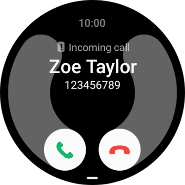 Press the accept call icon and slide your finger upwards to answer the call. Press the accept call icon and slide your finger upwards to answer the call.