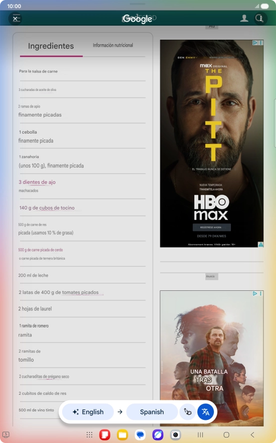 Follow the instructions on the screen to select the required language settings and use the function.