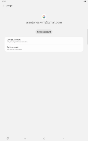 Press Sync account. Press Sync account.