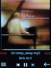 Press Navigation key left to go to the previous audio file. Press Navigation key left to go to the previous audio file.