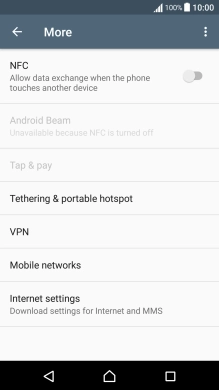Press Mobile networks.