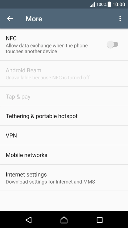 Press Mobile networks.