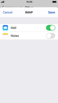 Press Save. Your email account has now been set up. To select more settings for incoming and outgoing server, proceed with the following steps. Press Save. Your email account has now been set up. To select more settings for incoming and outgoing server, proceed with the following steps.