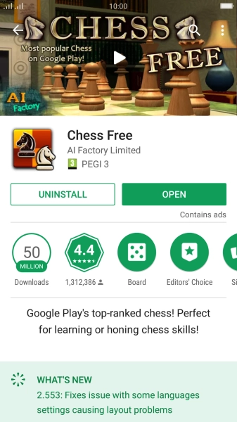 Press UNINSTALL.