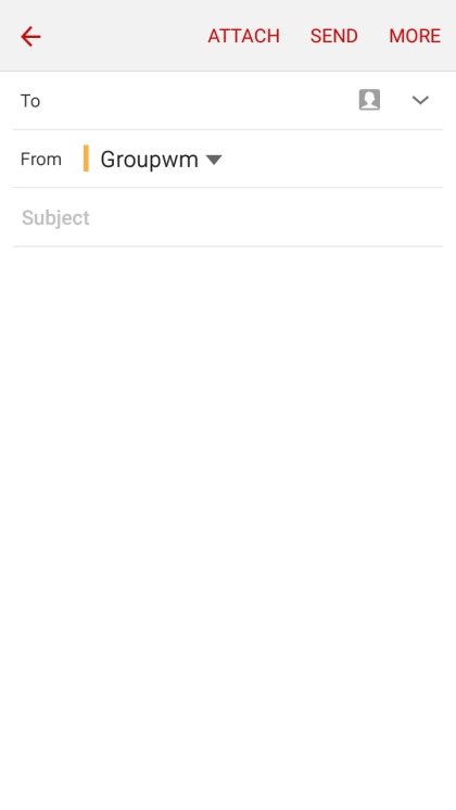 Press the search field and key in the first letters of the recipient's name.