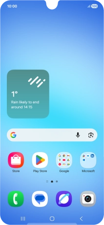 Slide your finger downwards starting from the top right side of the screen.