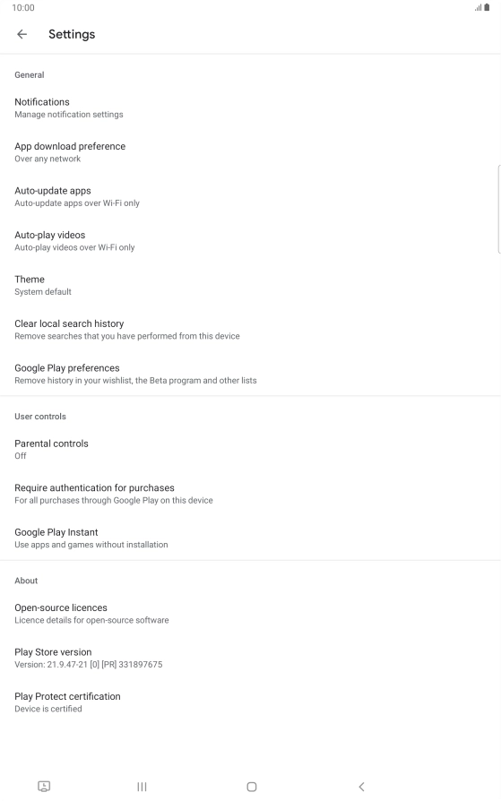Press Auto-update apps. Press Auto-update apps.