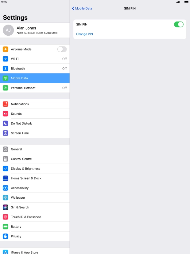 Press the indicator next to Press the indicator next to