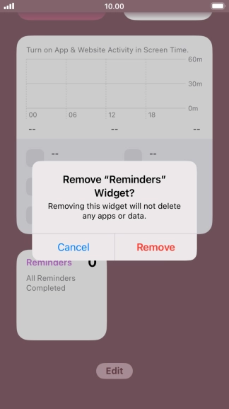 Press Remove.