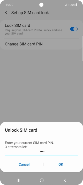 Key in your PIN and press OK. Key in your PIN and press OK.