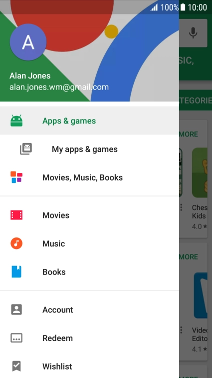 Press My apps & games.