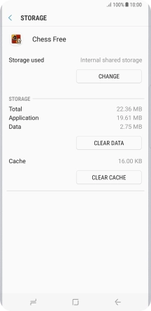 Press CLEAR CACHE.