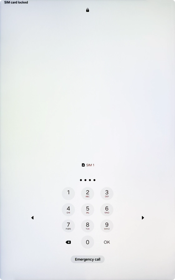 If your SIM is locked, key in your PIN and press OK.
