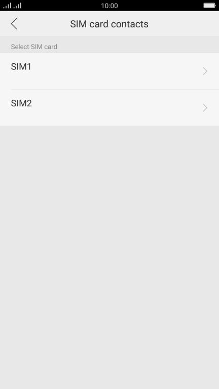 Press the required SIM.