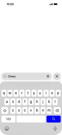 Press the search icon.