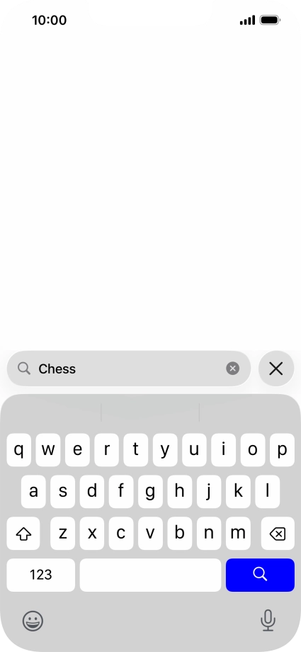 Press the search icon.