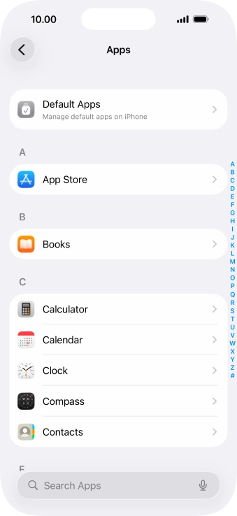 Press App Store.