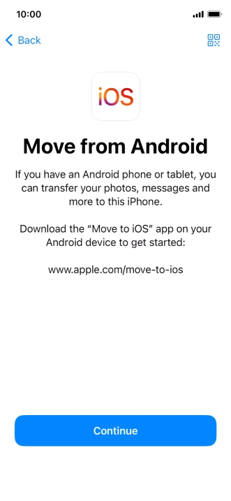To transfer content to your phone, you need to install the app To transfer content to your phone, you need to install the app
