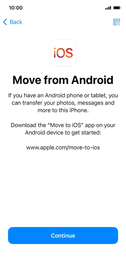 To transfer content to your phone, you need to install the app To transfer content to your phone, you need to install the app