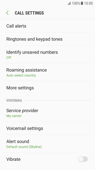 Press More settings.